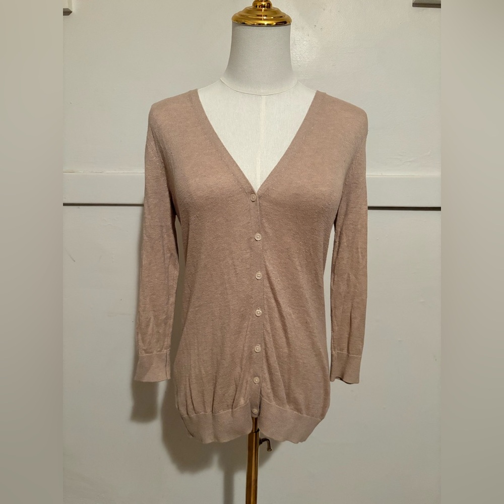 Old Navy Tan Cardigan Sweater
